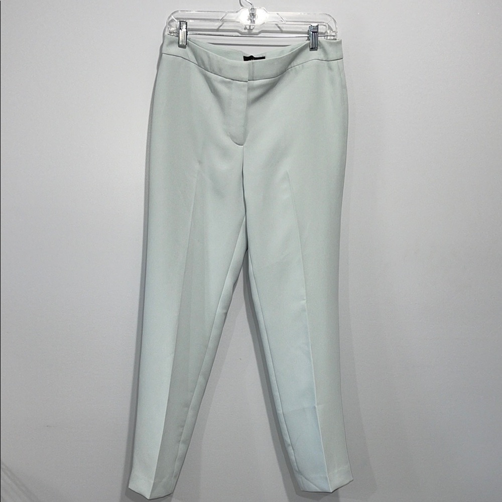 Talbots size 6 light mint green dress pants straight lined  NEW